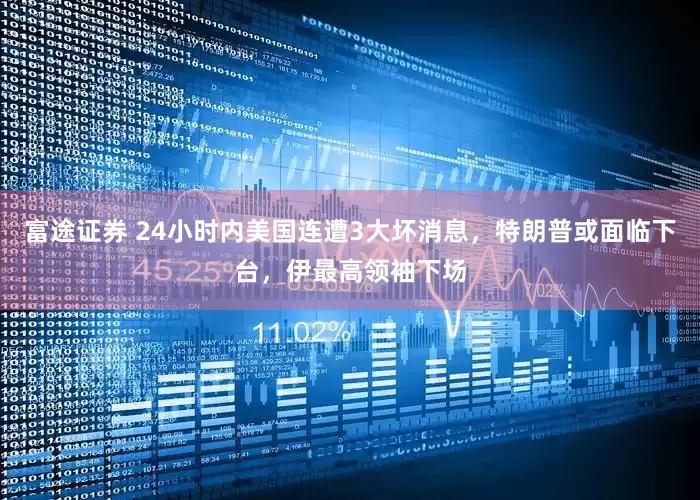 富途证券 24小时内美国连遭3大坏消息，特朗普或面临下台，伊最高领袖下场